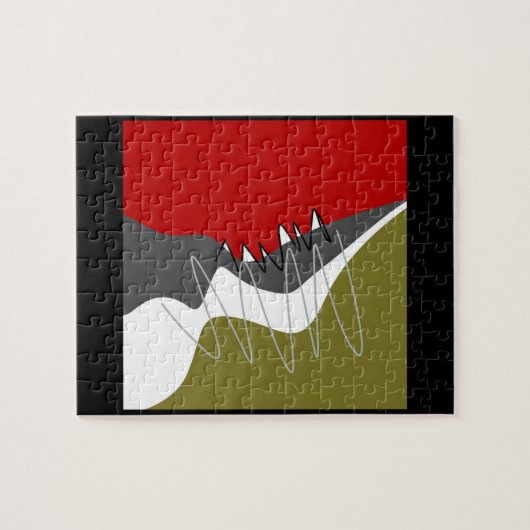 Puzzle Abstrait, Moderne, Créatif, Oreillère à lancer app (Horizontal)