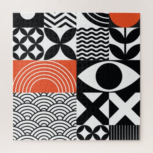 Puzzle Abstrait moderne : toile de design artistique. (Vertical)