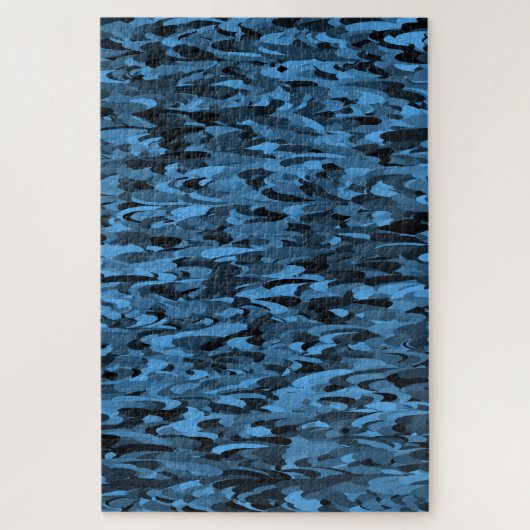 Puzzle Abstrait Motif bleu noir (Vertical)