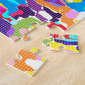 Puzzle Abstrait multicolore (Côté)