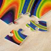 Puzzle Abstrait multicolore ondulé (Côté)