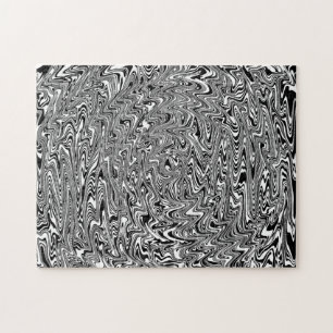 Puzzle Abstrait noir et blanc