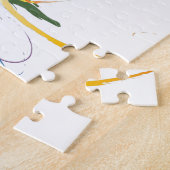 Puzzle Abstrait Oiseau de Paradise Paint Splatters (Côté)