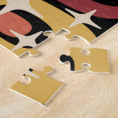Puzzle Abstrait Rétro Moderne du Milieu du Siècle (Côté)