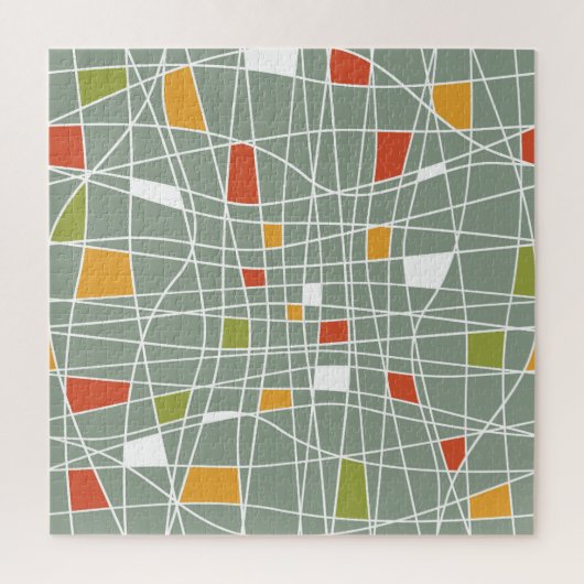 Puzzle Abstrait sans fil : Design Motif moderne. (Vertical)