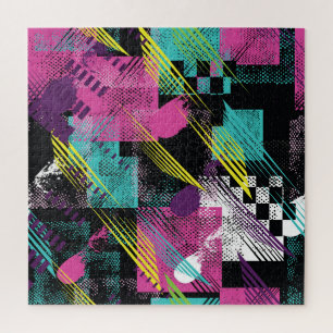 Puzzle Abstrait sans soudure, filles garçons mode, coloré