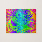 Puzzle Abstrait Splashing Rainbow Liquid (Horizontal)
