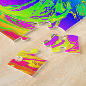Puzzle Abstrait Splashing Rainbow Liquid (Côté)
