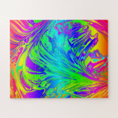Puzzle Abstrait Splashing Rainbow Liquid (Horizontal)