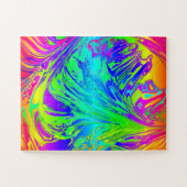 Puzzle Abstrait Splashing Rainbow Liquid (Horizontal)