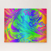 Puzzle Abstrait Splashing Rainbow Liquid (Horizontal)