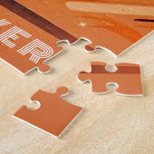 Puzzle Abstrait sportif garçon coureur. Activité d'exécut (Côté)