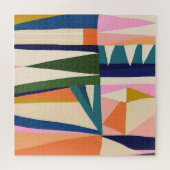 Puzzle Abstrait tendance : Main colorée dessinée. (Horizontal)