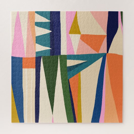 Puzzle Abstrait tendance : Main colorée dessinée. (Vertical)