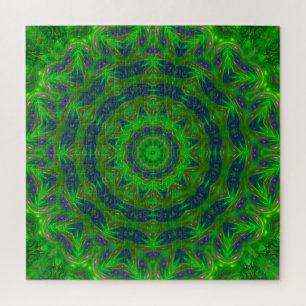 Puzzle Abstrait vert