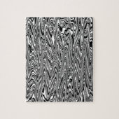 Puzzle Abstrait Zigzag noir et blanc (Vertical)