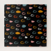Puzzle Abstraite goutte de pluie boho, doodle tribal. (Horizontal)