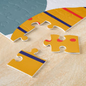 Puzzle Abstraite main dessinée, motif élégante. (Côté)