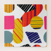 Puzzle Abstraite main dessinée, motif élégante. (Horizontal)