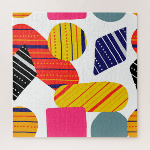 Puzzle Abstraite main dessinée, motif élégante.