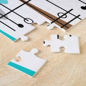 Puzzle Abstraite moderne de l'ère atomique du milieu du s (Côté)