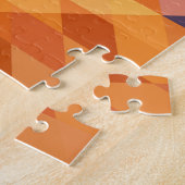 Puzzle Abstraite multicolore, basse mosaïque de poly. (Côté)