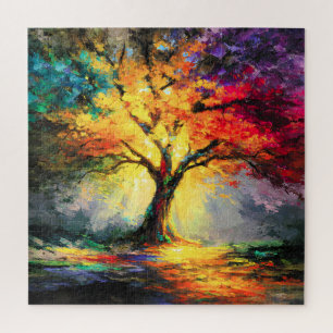 Puzzle Abstraite nature spirituelle Arbre de vie
