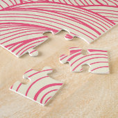 Puzzle Abstraits coups ondulés, motif vintage. (Côté)
