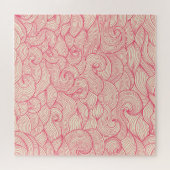 Puzzle Abstraits coups ondulés, motif vintage. (Horizontal)