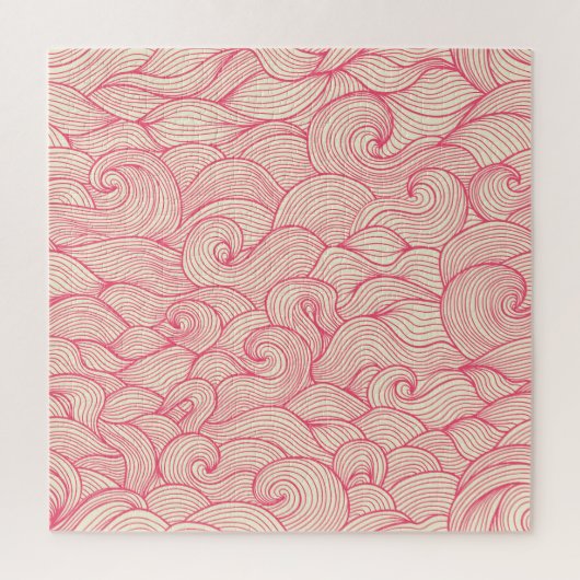 Puzzle Abstraits coups ondulés, motif vintage. (Vertical)