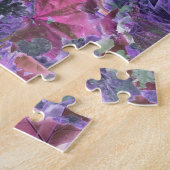 Puzzle Abstraits Feuilles violets roses de feuillage (Côté)