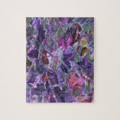 Puzzle Abstraits Feuilles violets roses de feuillage (Vertical)