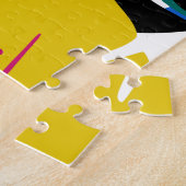 Puzzle Abstraits Plantes de Monstère Tropicale Géométriqu (Côté)