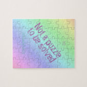Puzzle Acceptation de l'autisme, Pastel Rainbow (Horizontal)