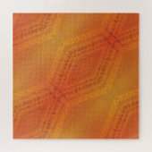 Puzzle Acceptation | Motif de Shibori rouge orange jaune (Horizontal)