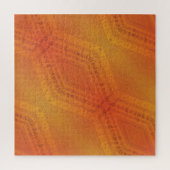 Puzzle Acceptation | Motif de Shibori rouge orange jaune (Vertical)
