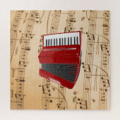 Puzzle Accordion Music, design populaire, (Horizontal)