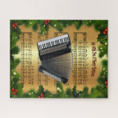 Puzzle Accordion ~ "Nous Vous Souhaitons Un Joyeux Noël"  (Horizontal)