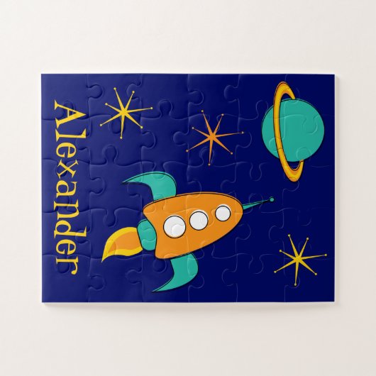 Puzzle Ace de l'espace Petits enfants Personnalisé (Horizontal)
