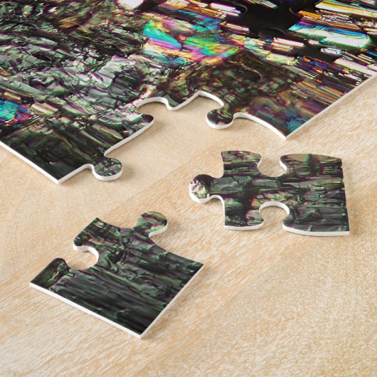 Puzzle Acide aminé d'alanine sous le microscope (Côté)