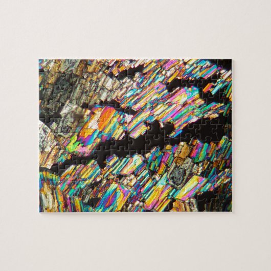 Puzzle Acide aminé d'alanine sous un microscope (Horizontal)