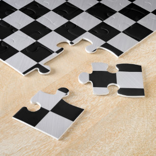 Puzzle Acier Brossé à Carreaux