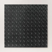 Puzzle Acier noir, texture métallique floutée. (Horizontal)