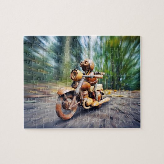 Puzzle Acorn elf rider sur la moto (Horizontal)