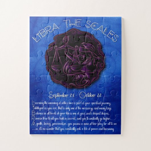 Puzzle Acrostique de Libra (Vertical)