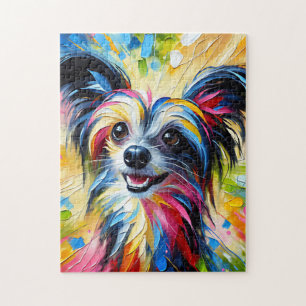 Puzzle Acrylique Chien Craché Chinois Imprimer Cadeau Amo
