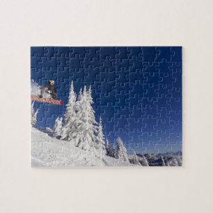 Puzzle Action de snowboard à Whitefish Mountain Resort