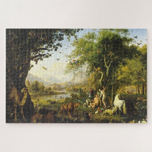 Puzzle Adam et Eve dans le paradis terrestre (Horizontal)