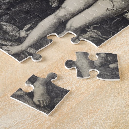 Puzzle Adam et gravure d'Ève par Albrecht Durer (Côté)