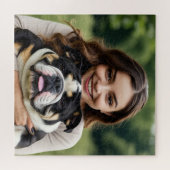 Puzzle Add Bulldog Photo Personalize Customize (Horizontal)